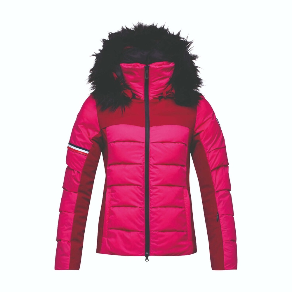 Rossignal WOMEN'S SURFUSION SKI JACKET - red with black fur
